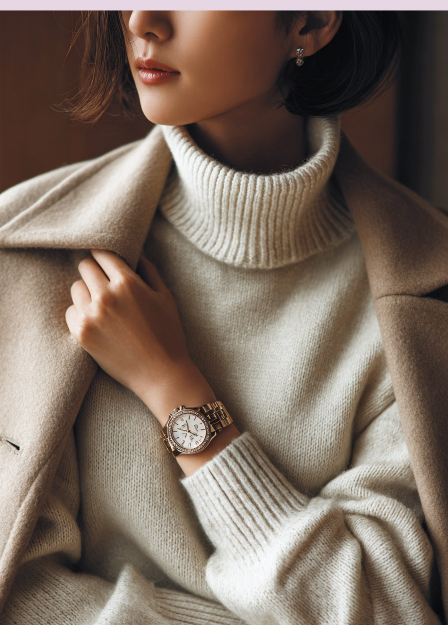 冬のスタイリングと時計