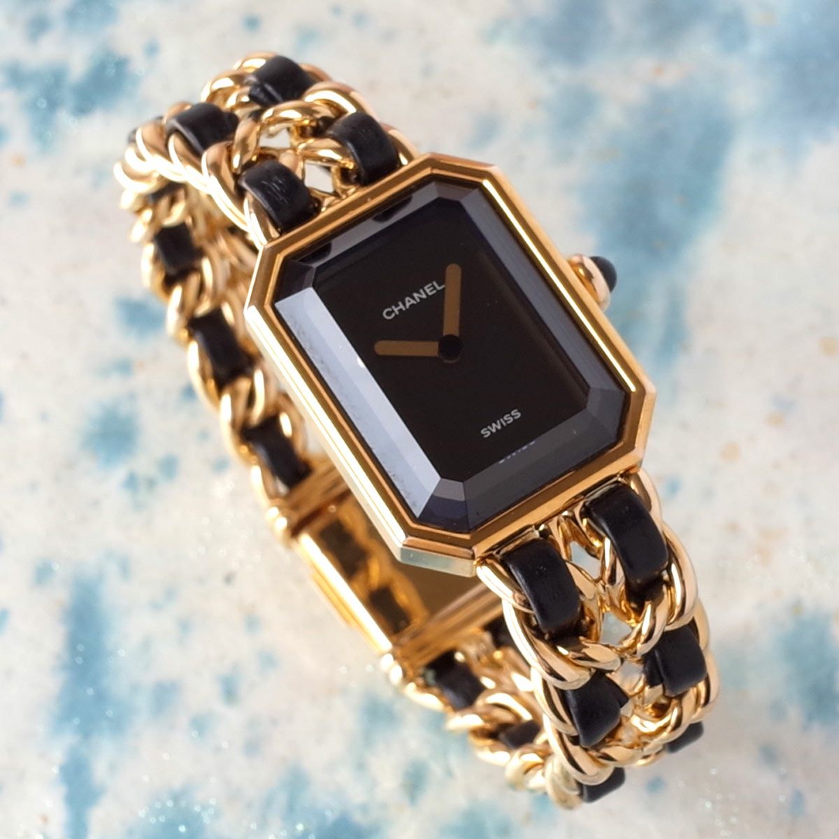 シャネル CHANEL プルミエール ブラック ゴールド H0001 Lサイズ GP